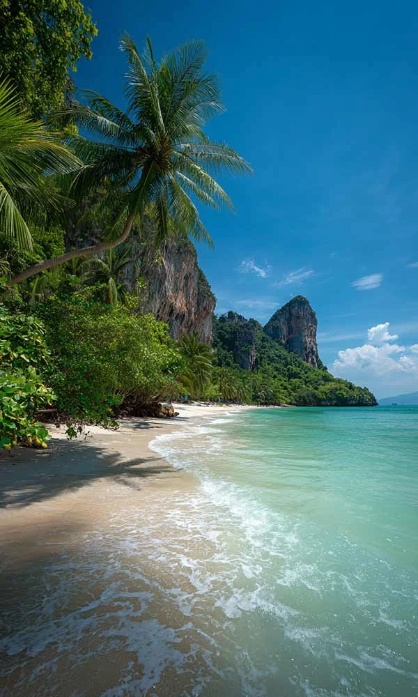 Phra Nang Beach in February