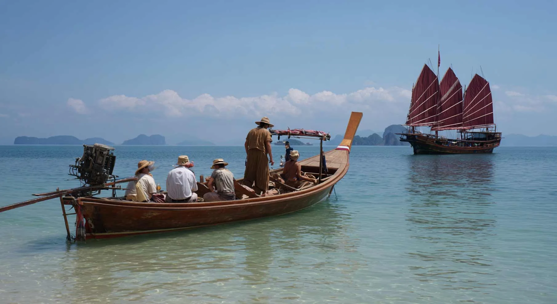 Heading out to to our main boat for a day