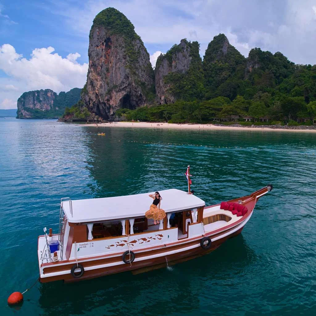 Explore on our smaller boat if your groups permits it - wonderful Krabi